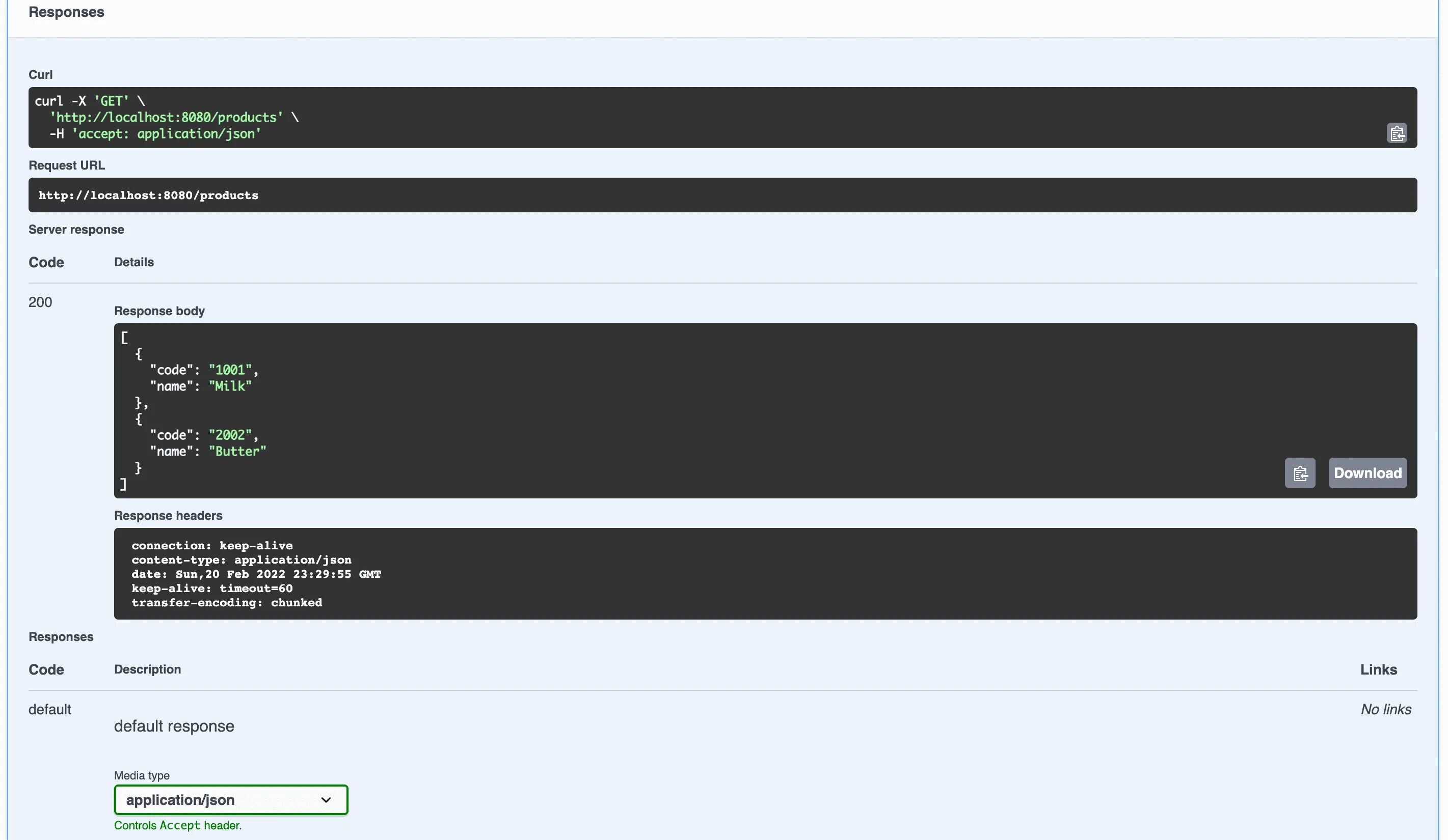 Response content c