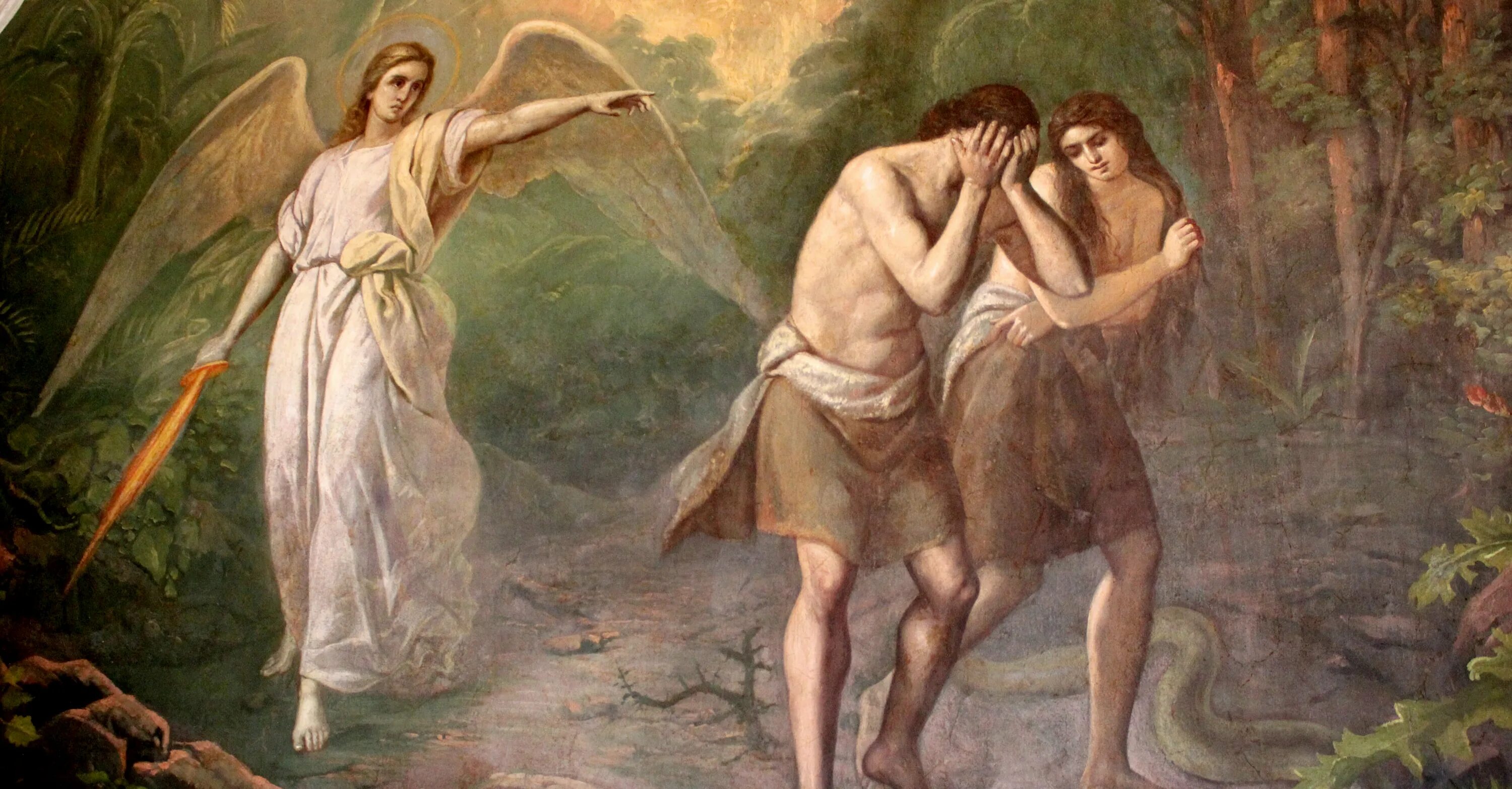Изгнание Адама и Евы из Эдемского сада. Прощенное воскресенье людей безгрешных
