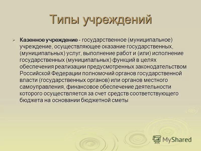 Исполнение государственных муниципальных функций