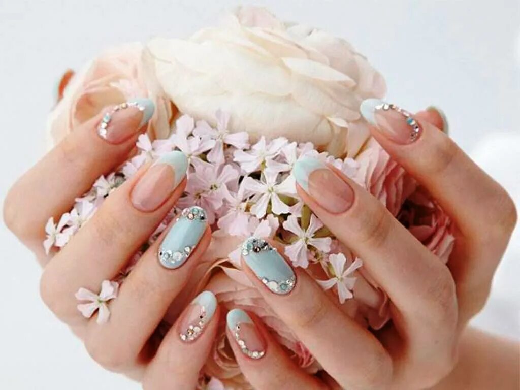 Свадебный маникюр. Красивые ногти. Свадебный маникюр для невесты. Самые красивые Свадебные ногти.