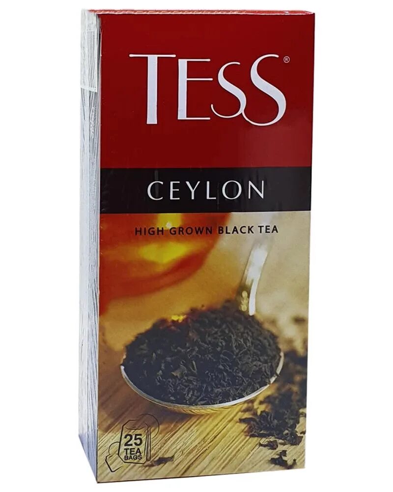 Чай Tess Цейлон 25 пакетиков. Тесс Цейлон черный 25. Чай черный Tess Ceylon. Tess Цейлон 100.