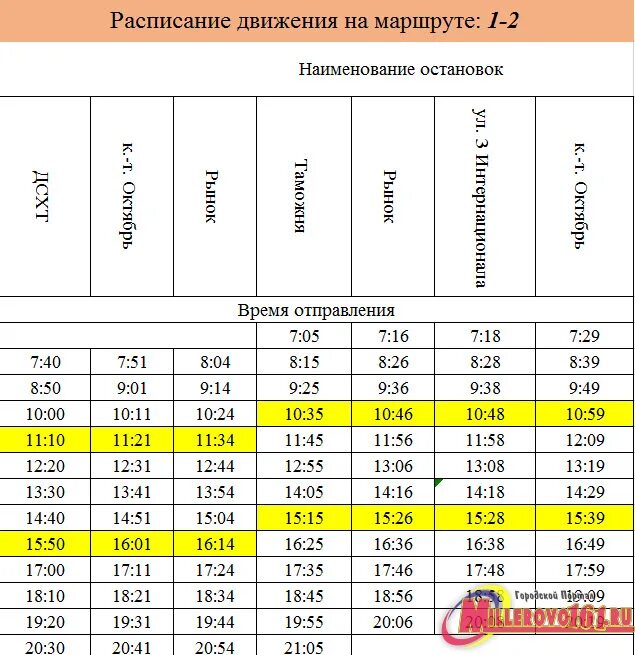 Расписание маршруток людиново