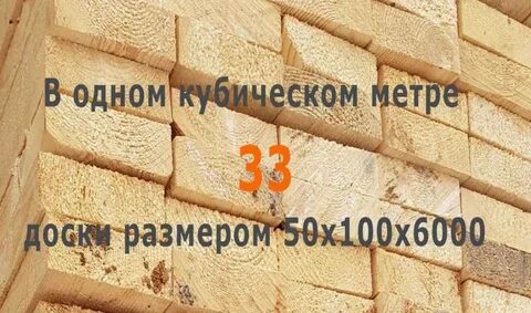 Куб досок 25 100 2000