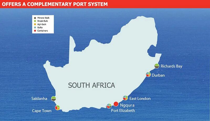 Морские Порты ЮАР на карте. Морские Порты ЮАР. Морские Порты аэропорты ЮАР. Main port