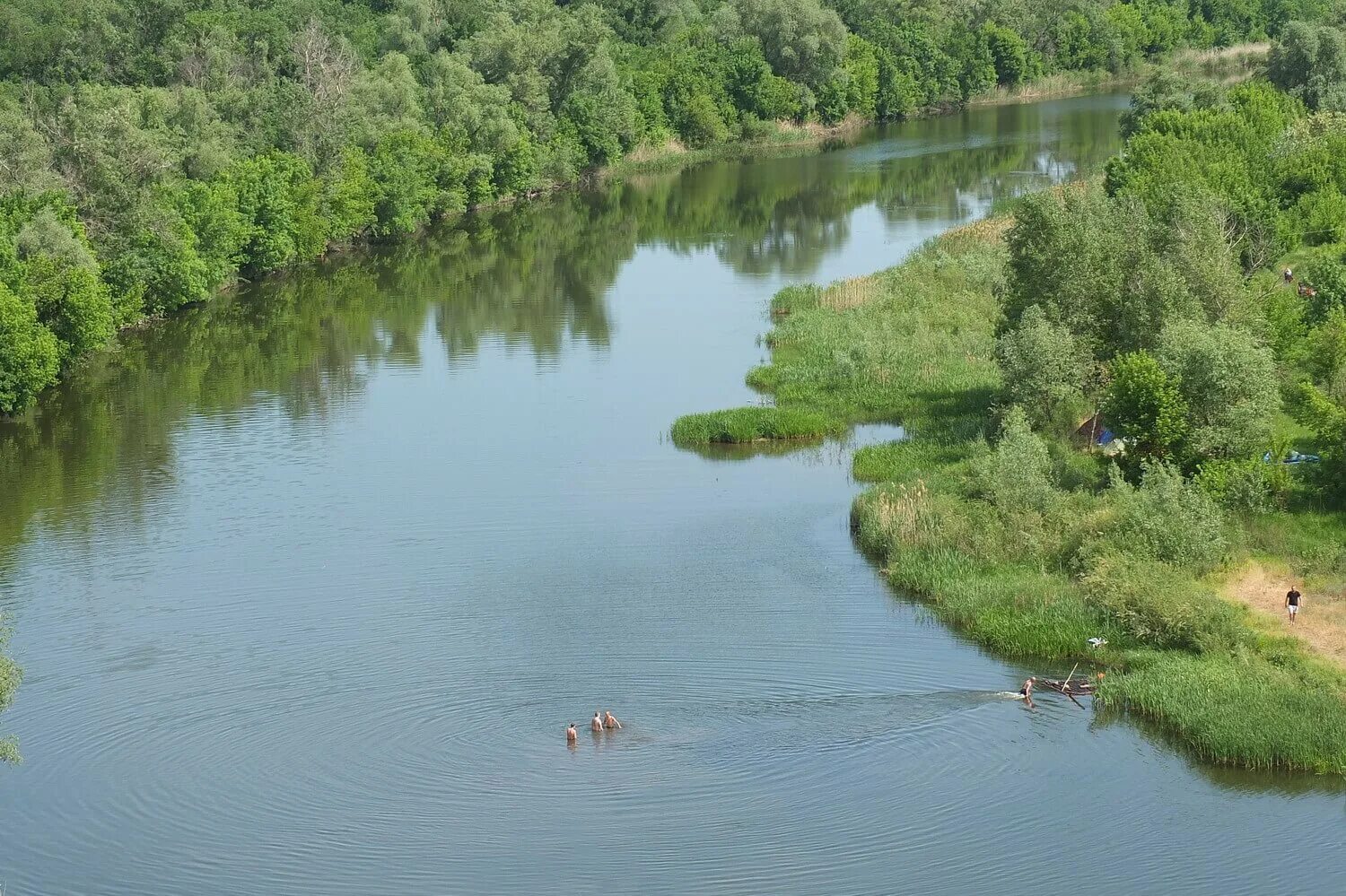 Белая Калитва река Донец