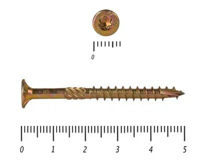 Саморез желтый torx