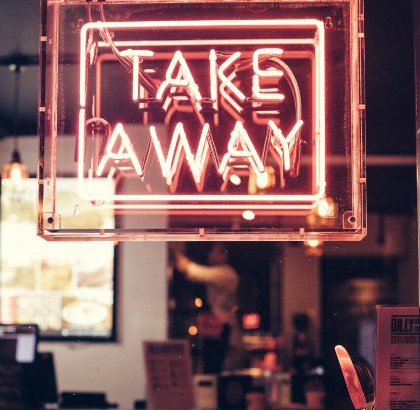 Take away the first number. Take away. take away вывеска. take away картинка. вывеска обои.