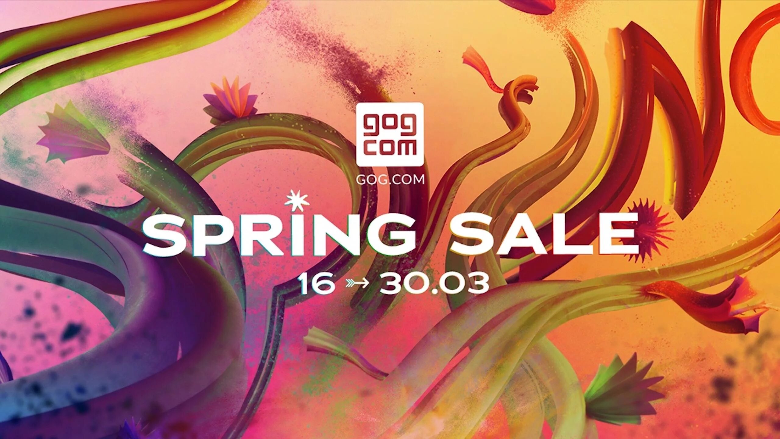 Spring sale 2024. Весенний sale. Картинка Final Spring sale. GOG.