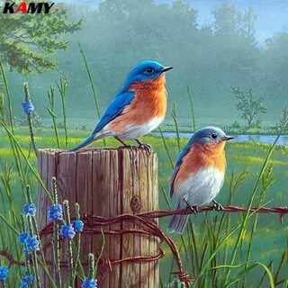 Пейзаж птичек