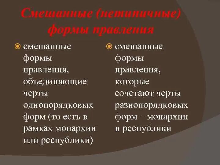 Формы правления государства Курсовая № 38679