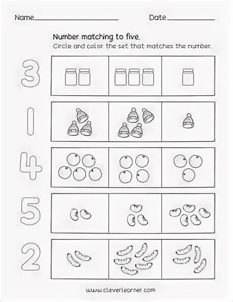Match the numbers. Match activity.
