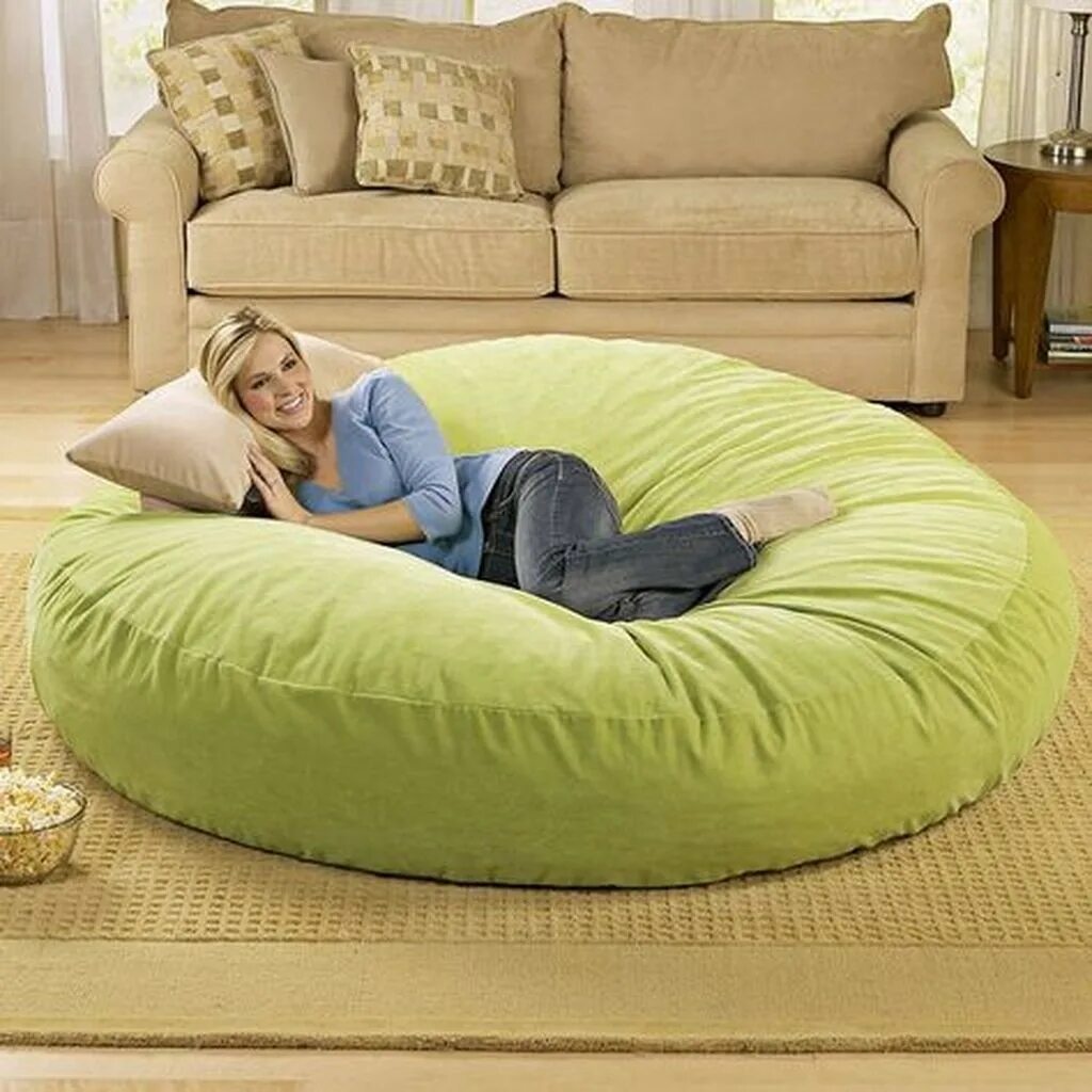 Мягкий с большим количеством. Bean Bag Bed кровать. Пуф трансформер Bean Bag. Огромная подушка. Огромная мягкая подушка.