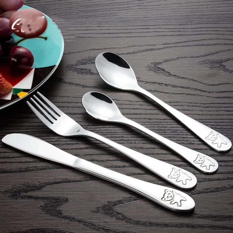 Ложка детская столовая. Stainless Steel Cutlery Set столовые приборы. Детские столовые приборы. Столовый прибор детский. Детские ложки и вилки из нержавейки.