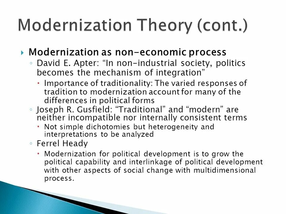 Case theory. Dependency theory. modernization theory. modernism theory in ir. modernization of statistics.