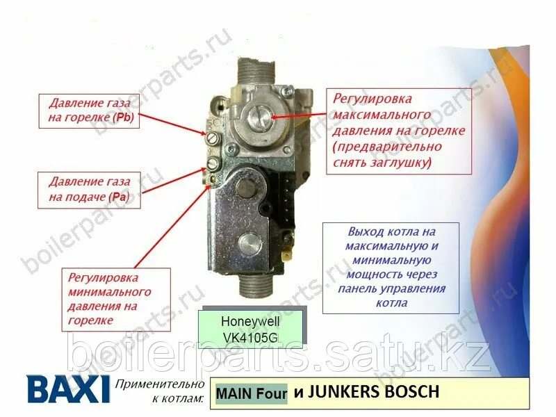 Газовый клапан Siemens VGU54S A1109 Ferroli Diva, Domina N в Уфе по цене 6500 ру