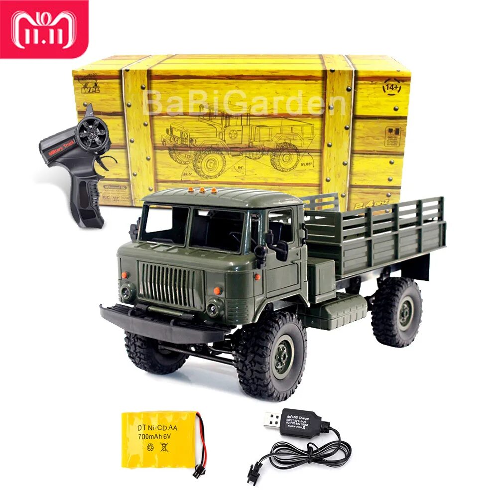 Грузовики WPL b24. WPL B-24, gaz-66, 1/16. WPL "ГАЗ-66" Kit. Радиоуправляемая машина WPL ГАЗ 66 грузовая 1|16.