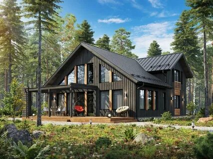 Дом в скандинавском стиле (89 фото): проекты одноэтажных коттеджей в норвежской 