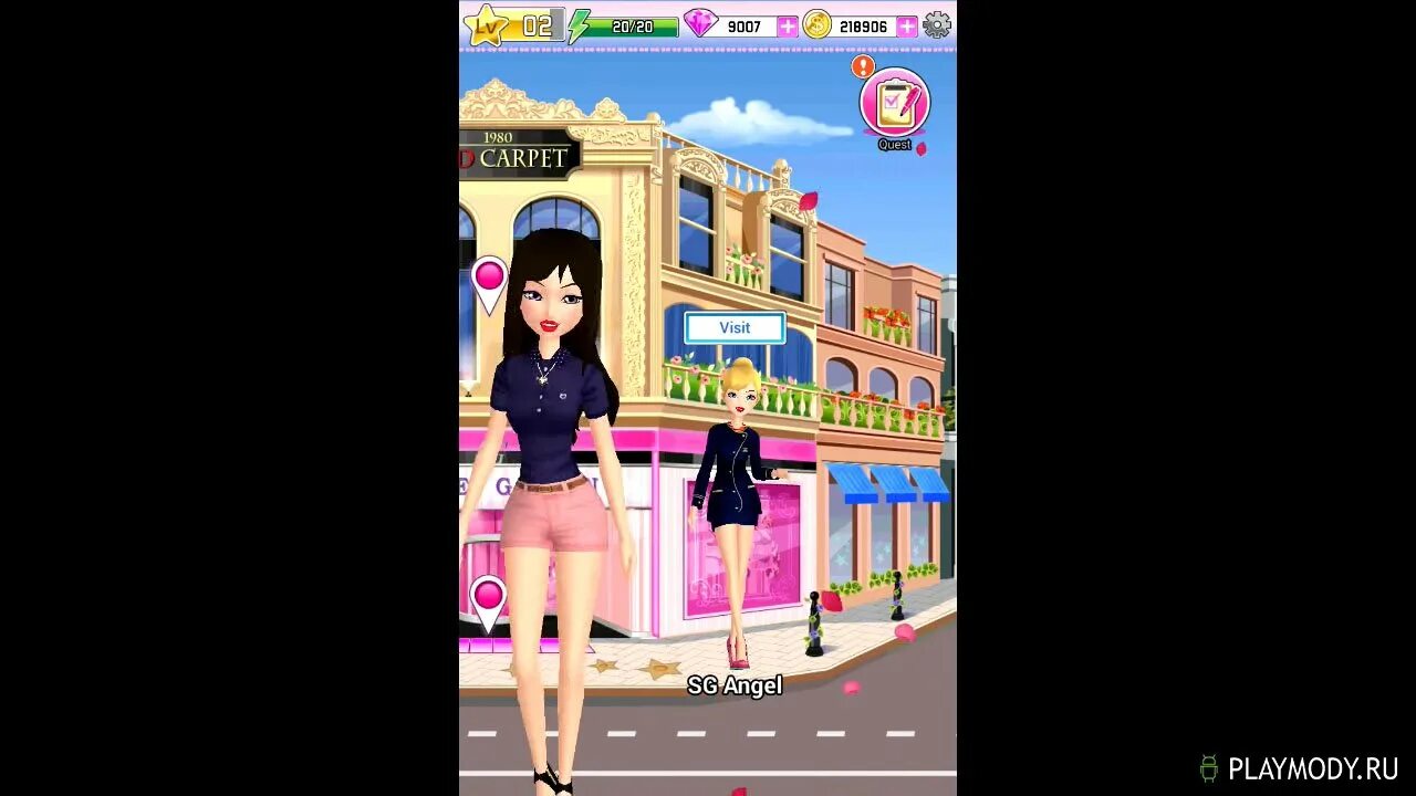 Touch girl games