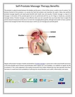 Self-Prostate Massage Therapy Benefits.