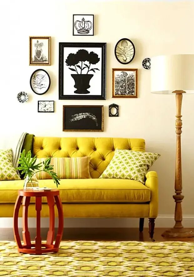 Горчичный в интерьере. Декор интерьера. Горчичный цвет в интерьере. Желтый интерьер. Желтый диван в интерьере.