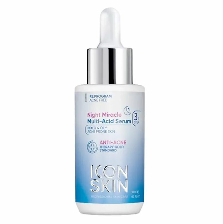 Сыворотка icon skin купить. Icon Skin Night Miracle Multi-acid Serum. Icon Skin ночная сыворотка. Icon Skin ночная Мультикислотная сыворотка Night Miracle. Набор сывороток Айкон скин.