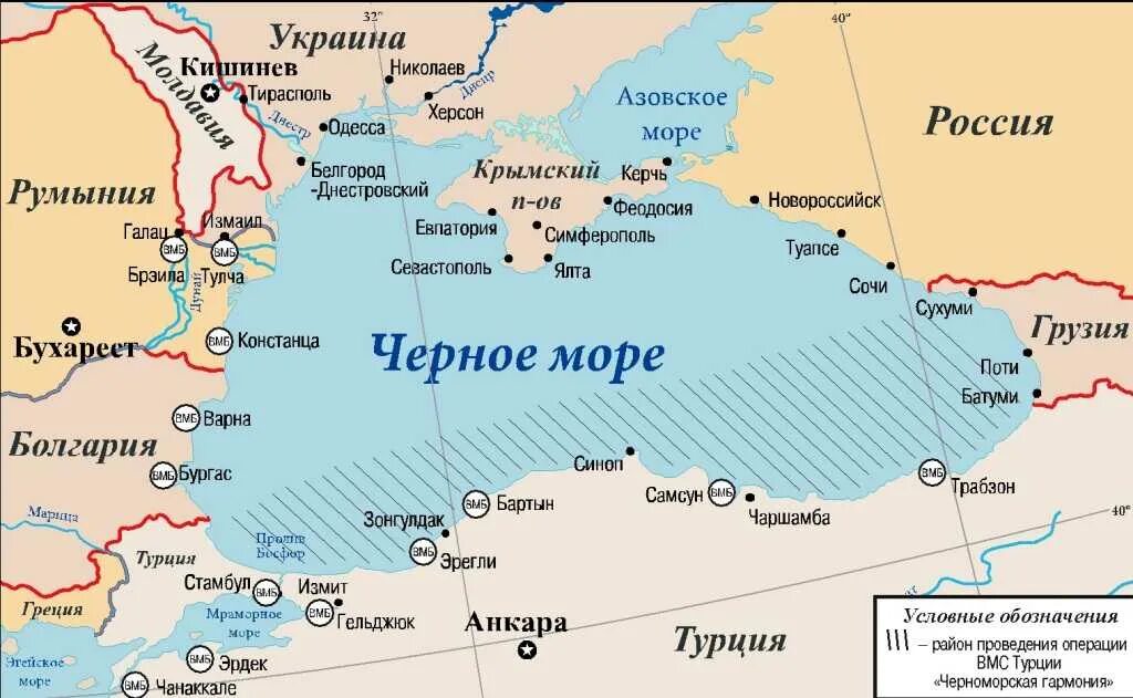 Государства черного моря на карте. Карта Черноморского побережья России и Турции. Капьа Азовское море черное море. Азовское море и черное море на карте. Границы черноморского побережья