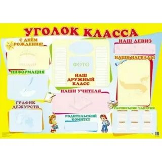 Уголок класса 1 класс