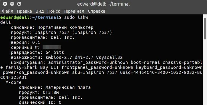 Команды линукс терминал. Команды в линукс терминала pdf. Lshw Linux. Команда вывода информации о ПК В терминале. Вывод в терминале