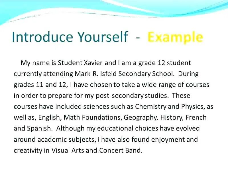 Example написал. Introduce yourself examples. introduction примеры. how to write an essay examples. introduce myself примеры.