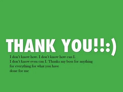 Thanks in short