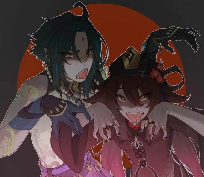 Xiao reader. Hutao and xiao. hu tao x xiao. hu tao and xiao kiss. ху тао и сяо арт хэллоуин.
