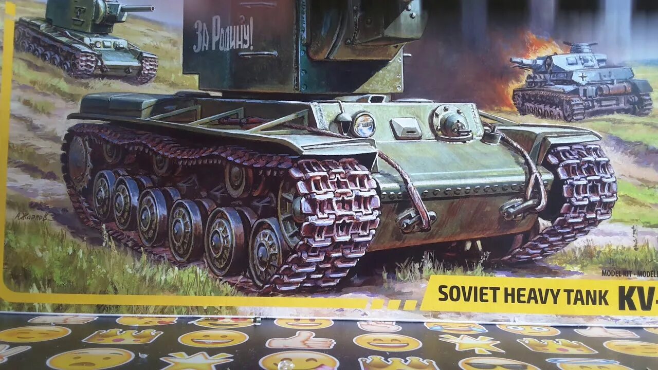 Модель кв 2 в красках