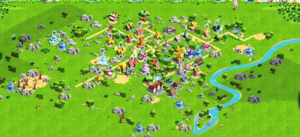 Понивиль игра ферма. Игра my little Pony понивиль. My little Pony понивиль карта. My little Pony Gameloft Ponyville.