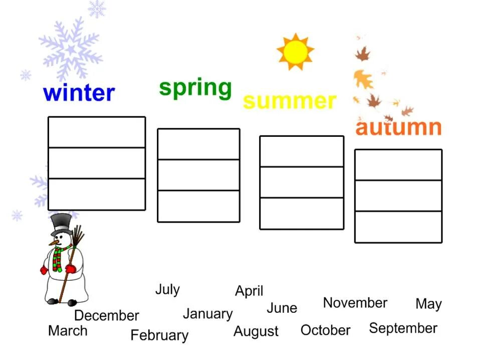 Задания по английскому времена года. Months задание для детей. Задание на времена года в английском языке. Времена года по англ задания. 3 класс английский язык 2021 года