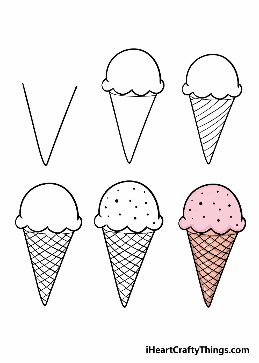 Мороженка рисунок. Мороженое рисунок. Лёгкие рисунки морожное. Мороженое для срисовки. Мороженое карандашом.