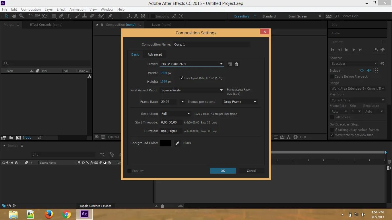 Playback cache. Cached preview needs 2 or more frames to playback.