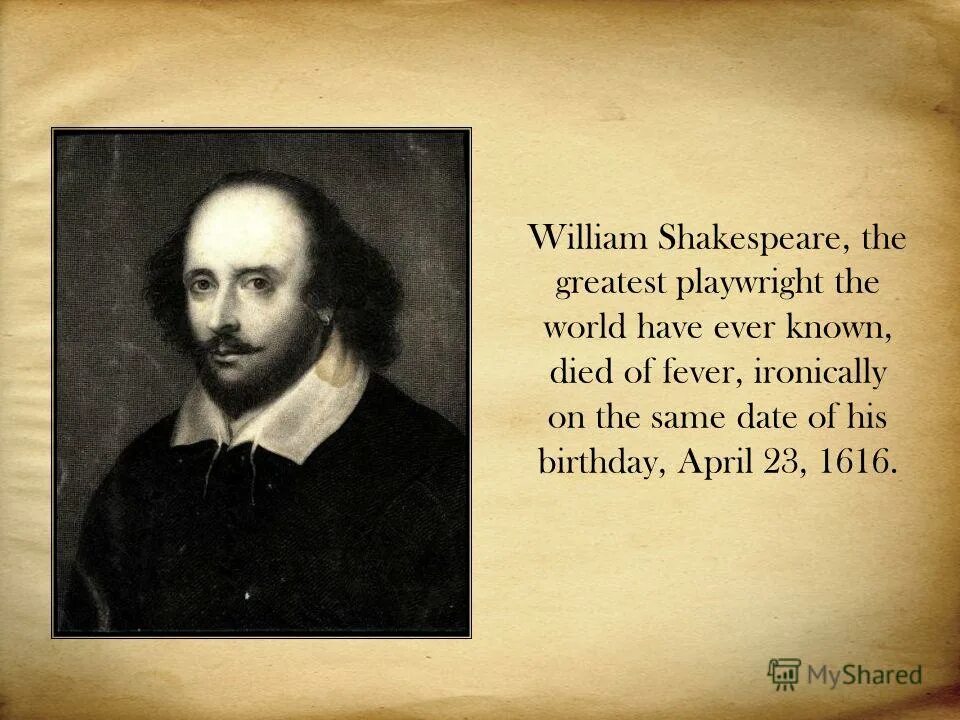 Greatest playwright. Greatest playwright