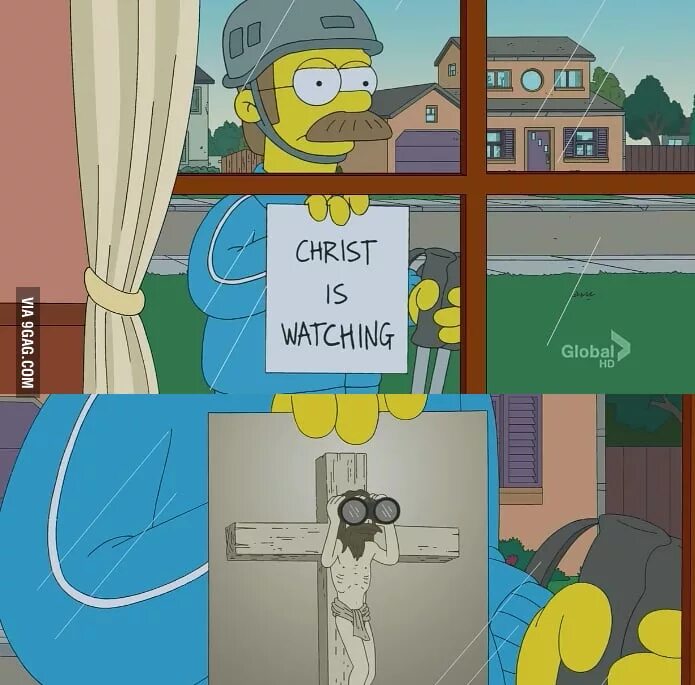 When he is not watching