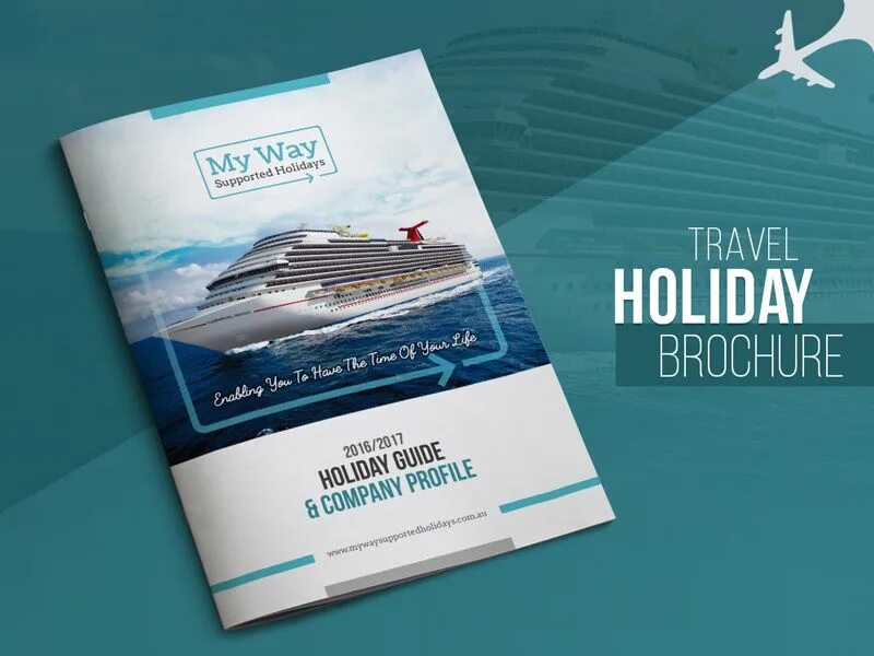 Holiday brochure. Brochure holidays. Holiday brochure. Листовка путешествия. Travel brochure.