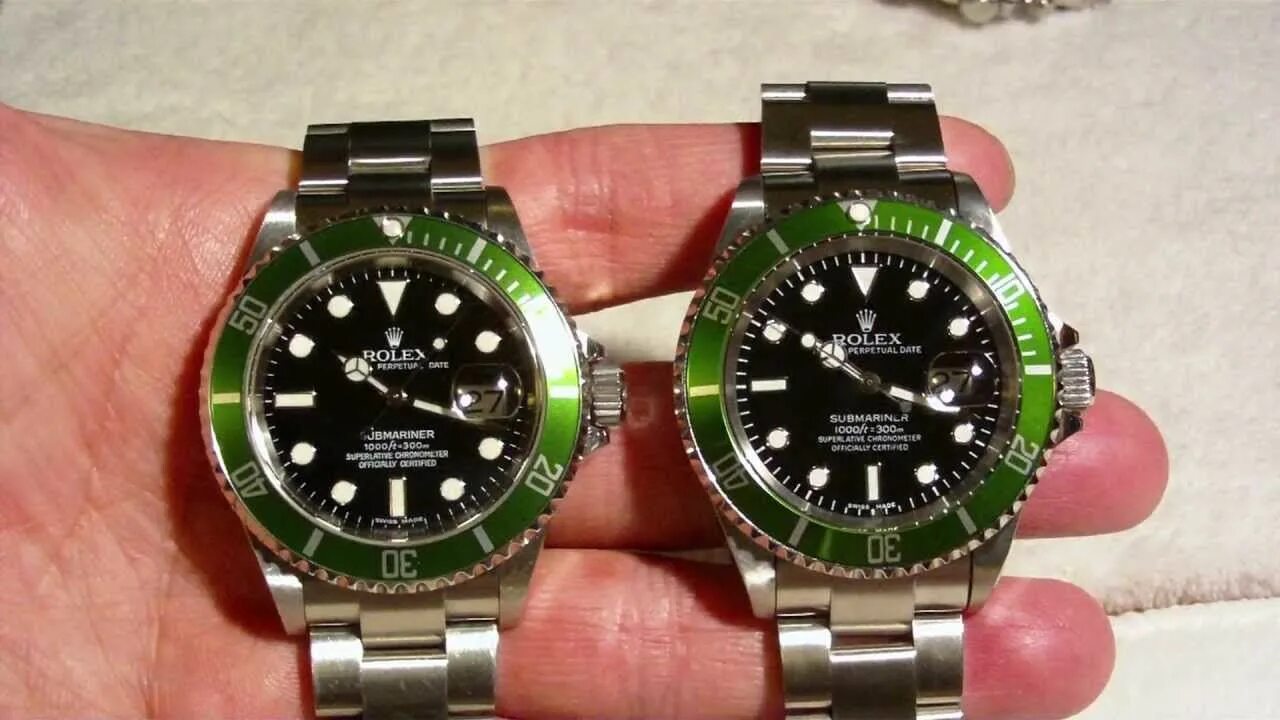 Как отличить подделку часов. Rolex реплика зеленый Submariner. Rolex f432118. Fake Rolex. Rolex Submariner Date fake vs Original.