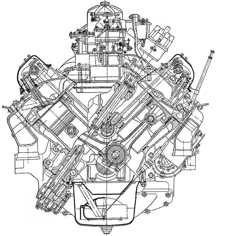 Двигатель автомобиля зил 130. Двигатель ЗИЛ 130 В разрезе. Мотор ЗИЛ 130 В разрезе. ЗИЛ 130 v8. Поперечный разрез двигателя ЗИЛ 130.