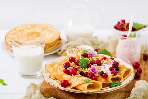 Блины с надписью
