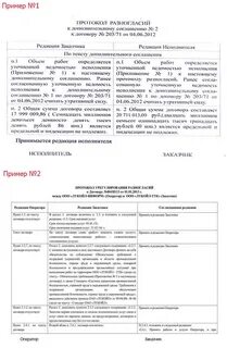 Урегулирование разногласий возникающих при заключении договора