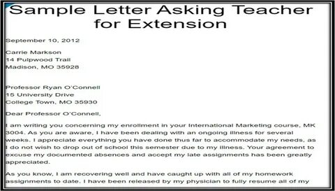Requested extensions