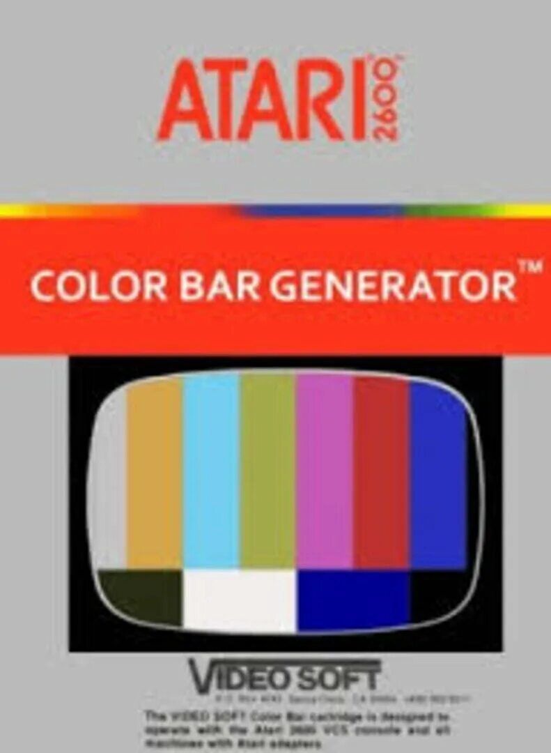 Цвет bars. Color bars generator. atari 2600 color. color bar generation. atari 2600 videosoft.