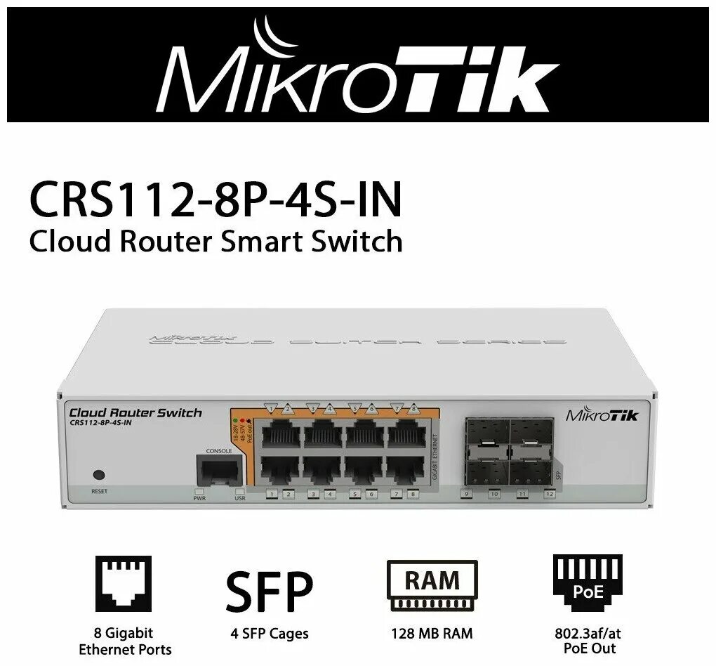 Коммутатор Mikrotik crs112-8p-4s-in. Mikrotik cloud Router Switch crs112-8p-4s-in. Коммутатор Mikrotik crs112-8p-4s. Mikrotik POE cloud Router Switch crs112-8p-4s-in. Crs112 8p 4s in