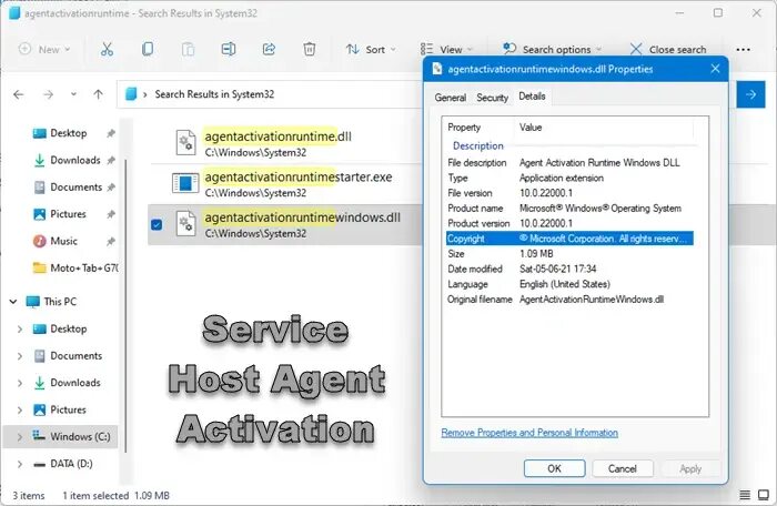 Agent activation. Agent activation 64331 конфигурация системы управления. windows 11 tasks.