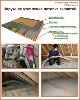 Каким утеплителем утеплять потолок