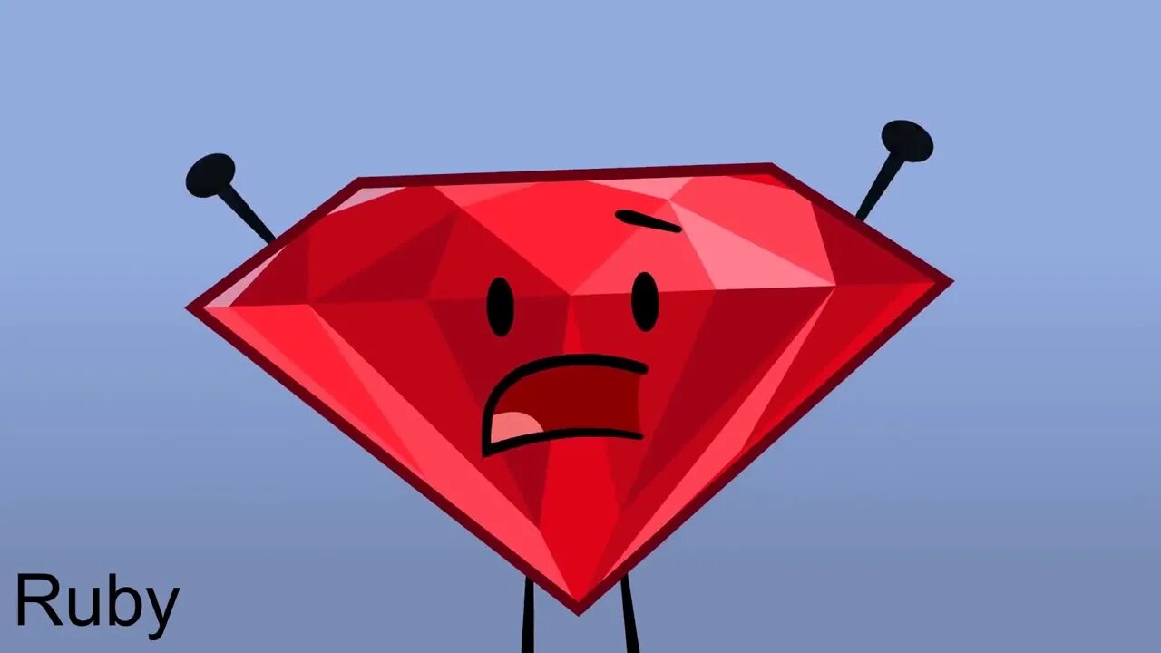 Край руби. BFDI Рубин. Руби BFDI. BFB Рубин. Ruby БФБ.