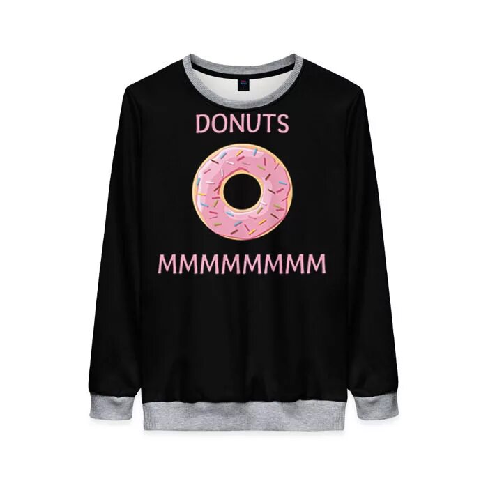 Больше всего в одежде пончик ценил. Толстовка donut 3d. мужская толстовка 3d пончики s. женский свитшот 3d пончики s. женский свитшот 3d пончики xl.